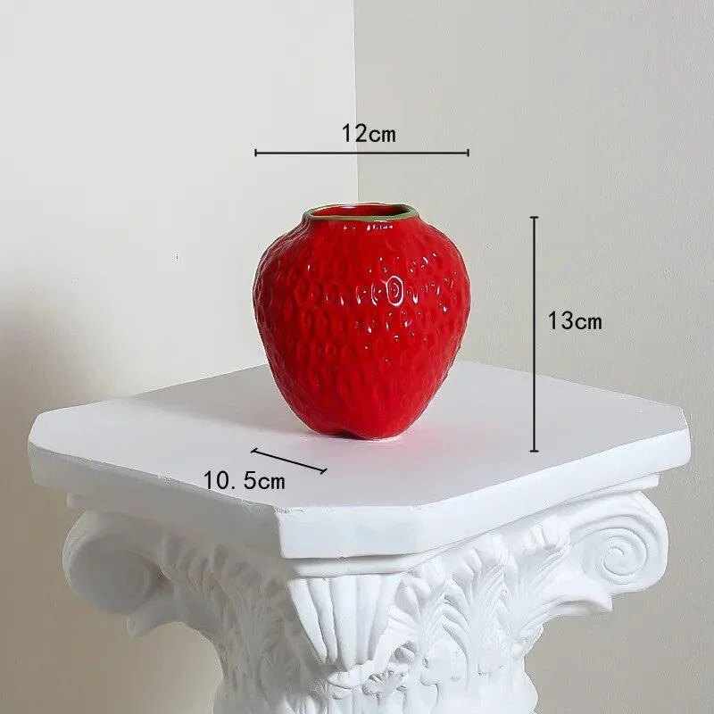 Cartoon Strawberry Ceramic Vase -  - #tag1#