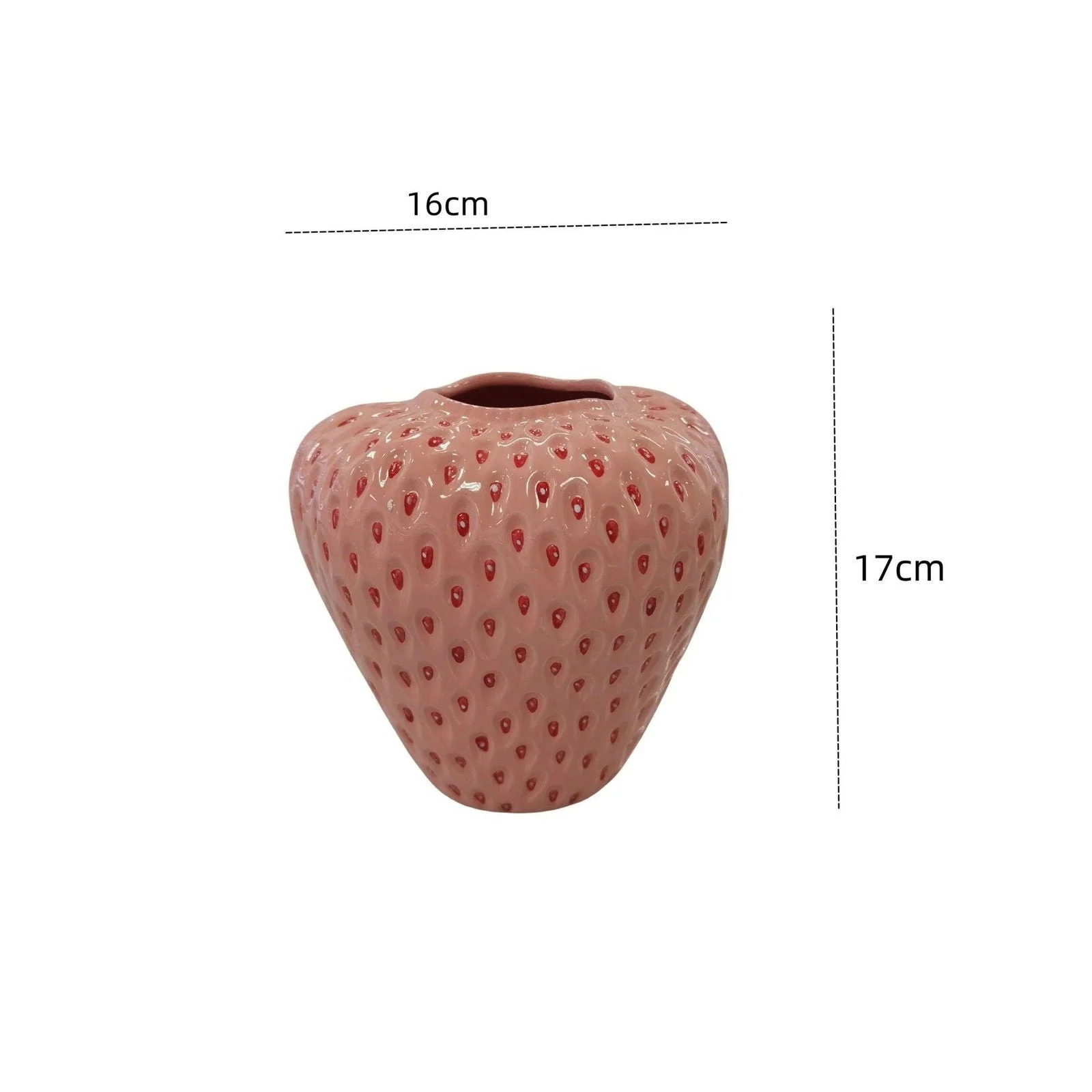 Cartoon Strawberry Ceramic Vase -  - #tag1#