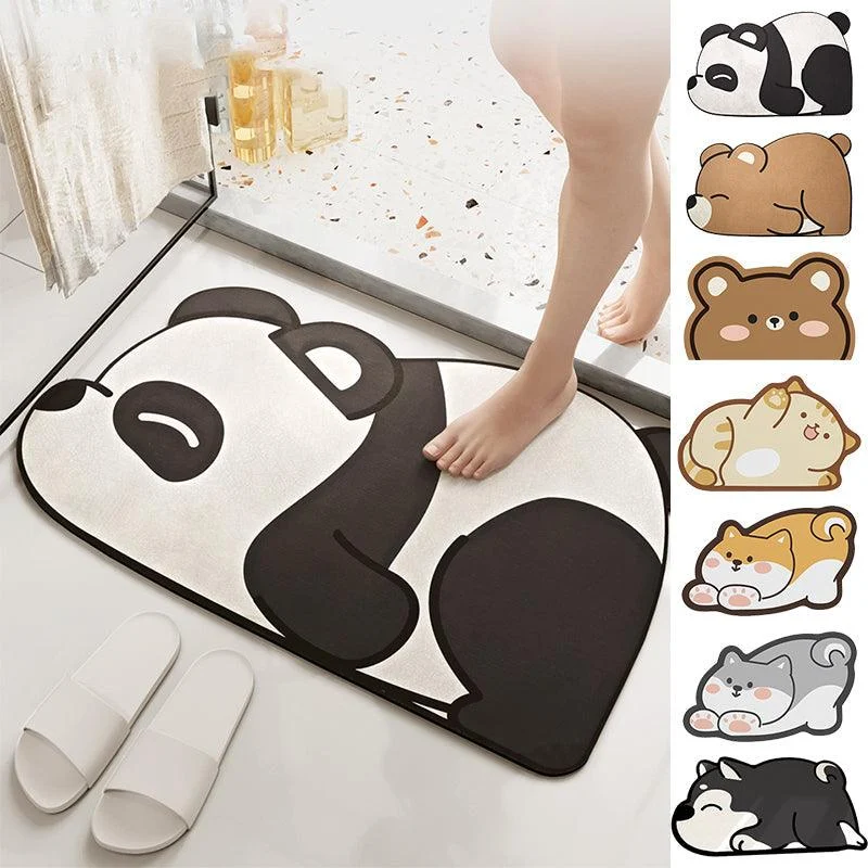 Cartoon Super Absorbent Anti-slip Floor Mat for Bathroom -  - #tag1#