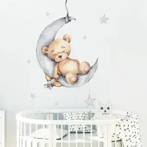 Cartoon Teddy Bear wall sticker | Give the baby room a beautiful atmosphere