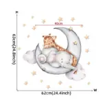 Cartoon Teddy Bear wall sticker Give the baby room a beautiful atmosphere tag1