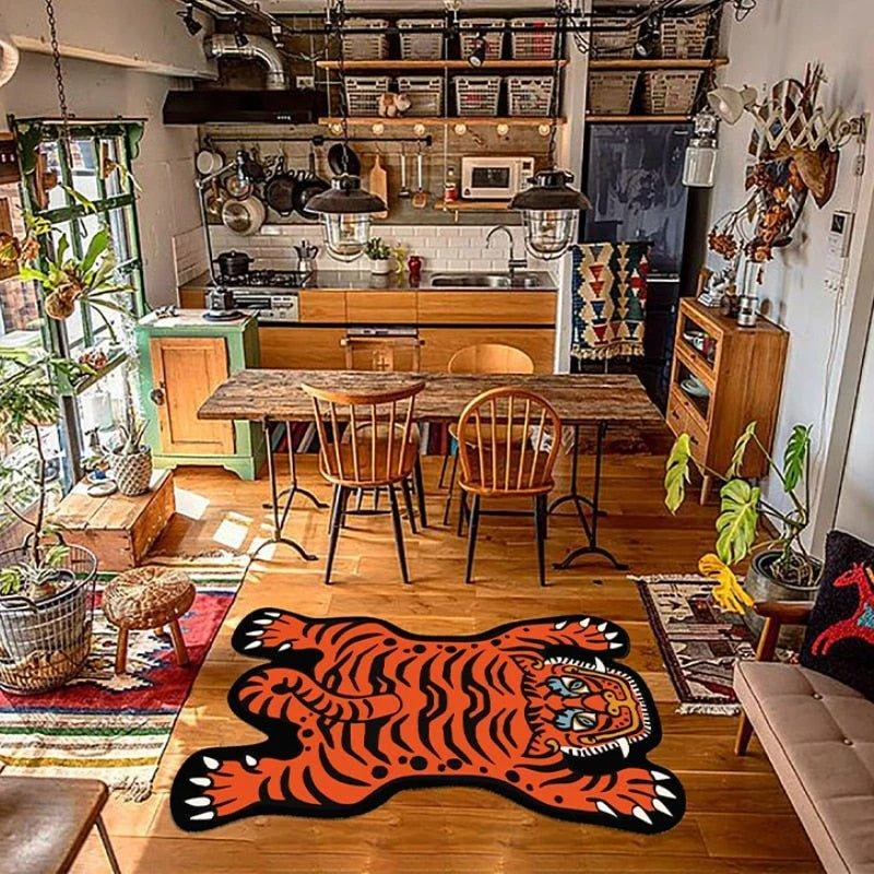 Cartoon Tiger Rug -