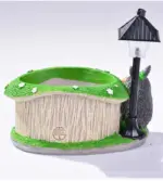 Cartoon Totoro Flower Pot Creative Garden Decor with LED Light