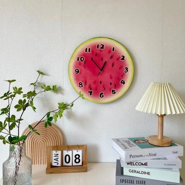 Cartoon Watermelon Fruit Wall Clock -  - #tag1#