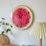 Cartoon Watermelon Fruit Wall Clock tag1