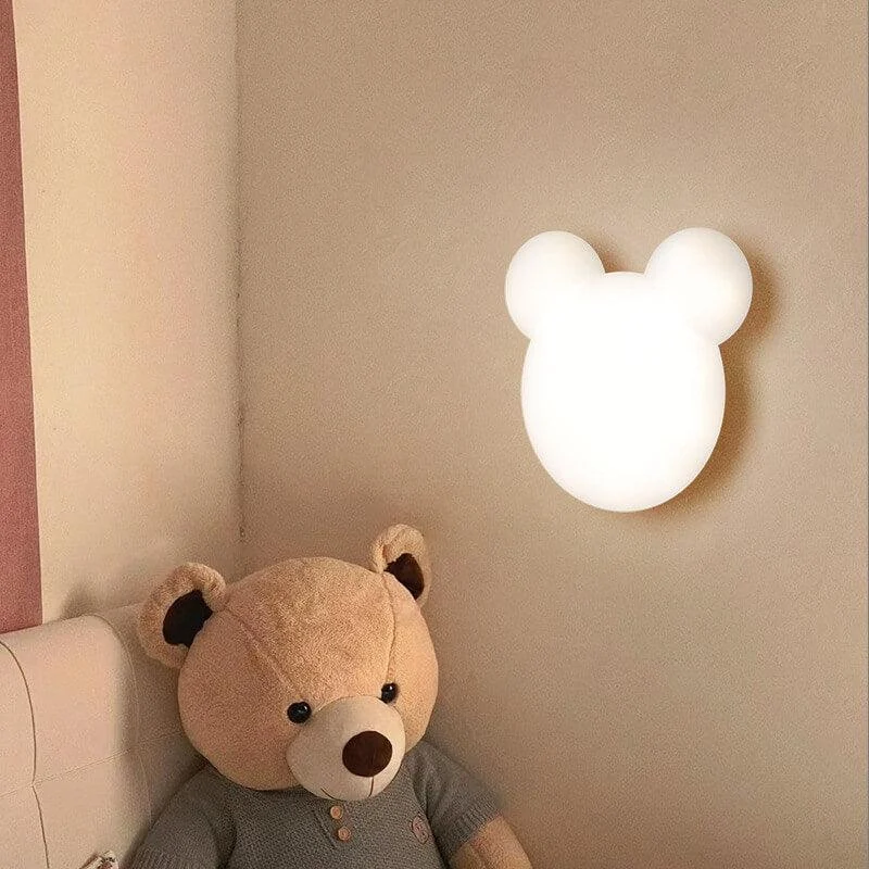 Cartoon minimalist bear shaped LED wall lamp -  - #tag1#