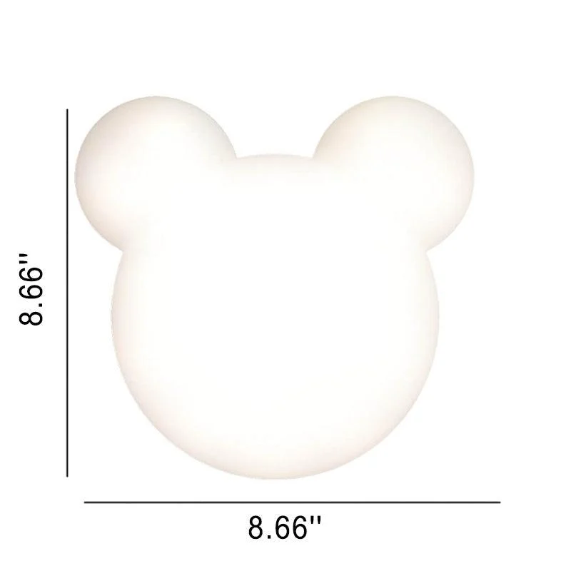 Cartoon minimalist bear shaped LED wall lamp -  - #tag1#
