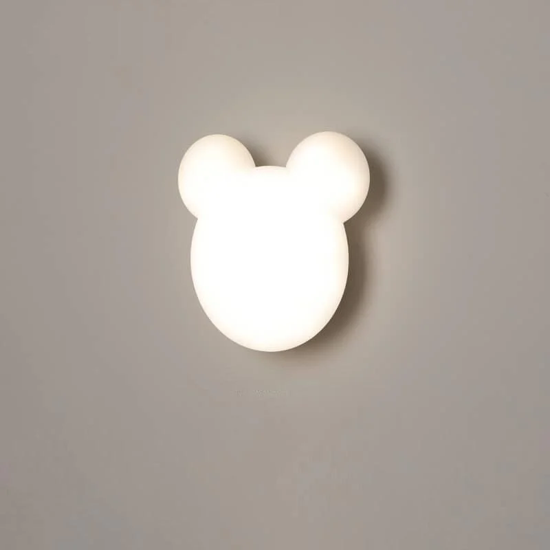Cartoon minimalist bear shaped LED wall lamp -  - #tag1#