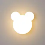 Cartoon minimalist bear shaped LED wall lamp tag1