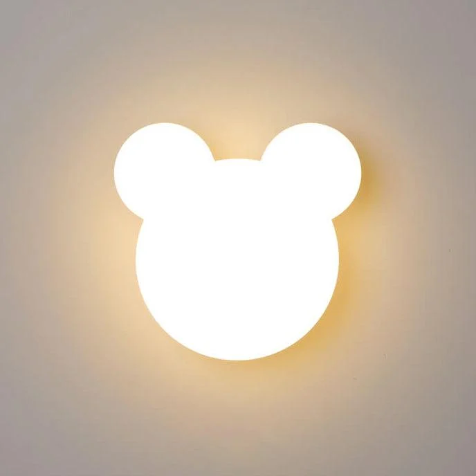 Cartoon minimalist bear shaped LED wall lamp -  - #tag1#