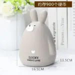 Cartoon rabbit piggy bank ornaments nordic animal piggy bank tag1