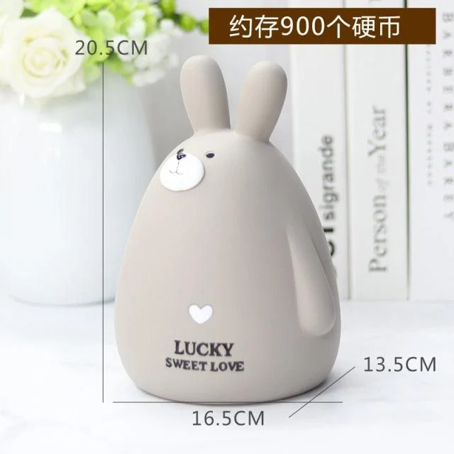 Cartoon rabbit piggy bank ornaments nordic animal piggy  bank -  - #tag1#