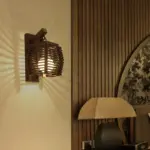 Cassia Wooden Lantern Lamp tag1