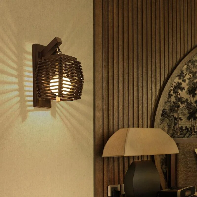 Cassia - Wooden Lantern Lamp -  - #tag1#