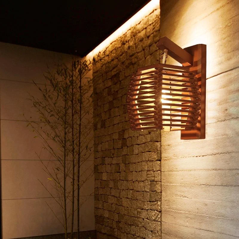 Cassia - Wooden Lantern Lamp -  - #tag1#