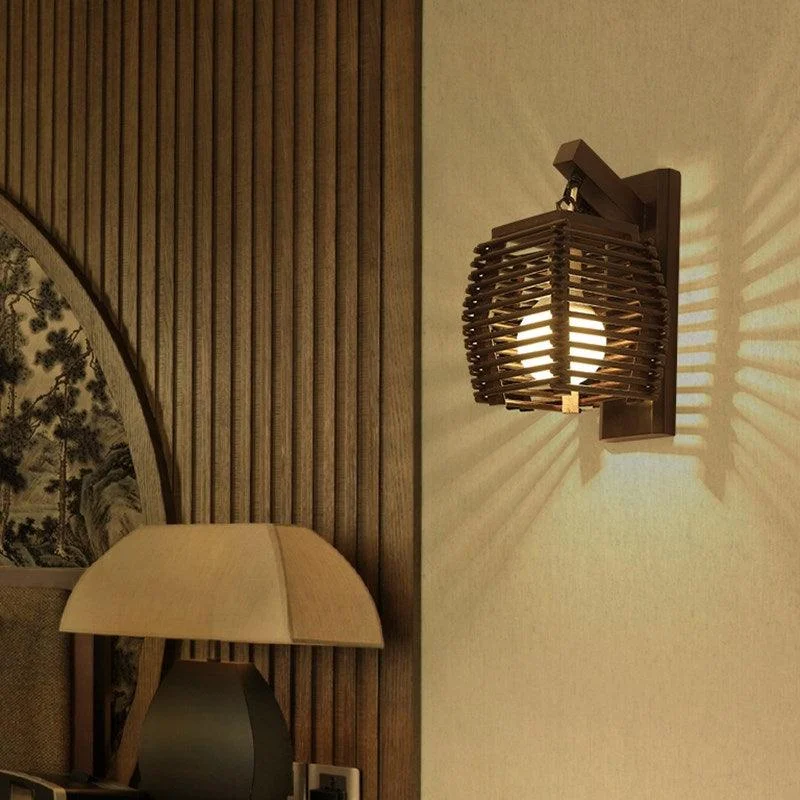 Cassia - Wooden Lantern Lamp -  - #tag1#