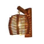 Cassia Wooden Lantern Lamp tag1