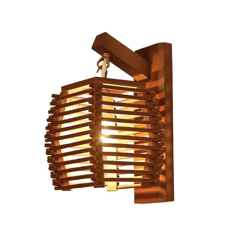 Cassia - Wooden Lantern Lamp -  - #tag1#