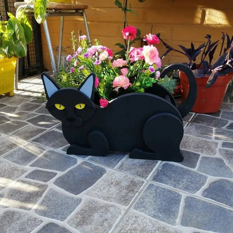 Cat-shaped planter - KittyPot - Garden statue Cat - Garden decoration -  - #tag1#
