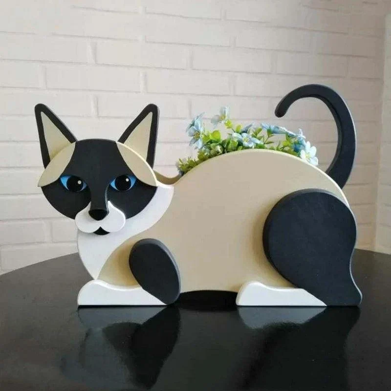 Cat-shaped planter - KittyPot - Garden statue Cat - Garden decoration -  - #tag1#