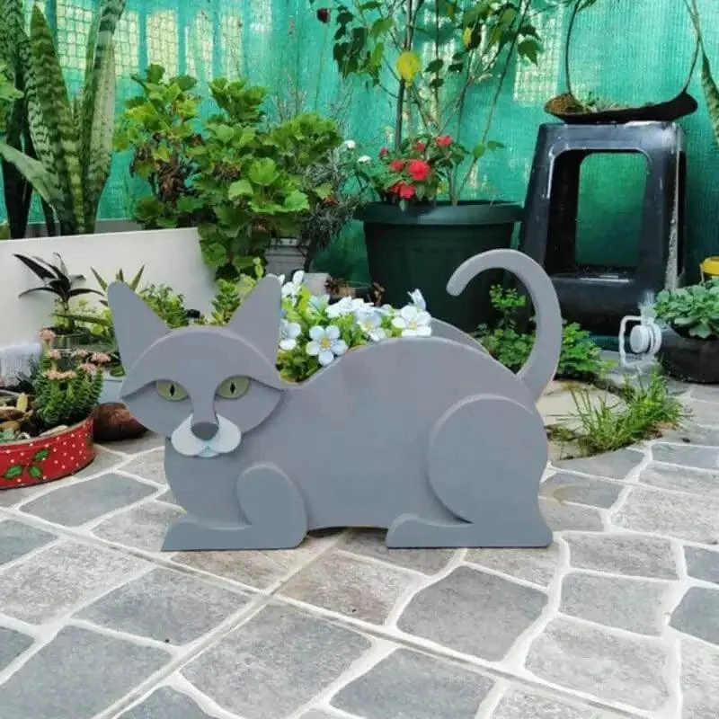 Cat-shaped planter - KittyPot - Garden statue Cat - Garden decoration -  - #tag1#