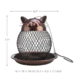 Cat Chicken Bird Feeder Decor Charming Addition to Garden