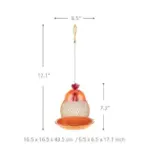 Cat Chicken Bird Feeder Decor Charming Addition to Garden