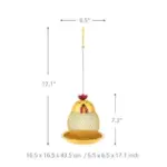 Cat Chicken Bird Feeder Decor Charming Addition to Garden