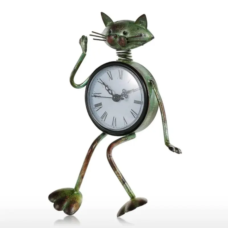 Cat Display Clock Adorable Personality for Your Wall