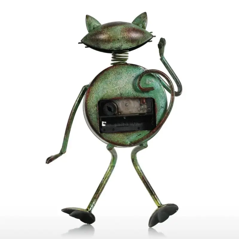 Cat Display Clock Adorable Personality for Your Wall