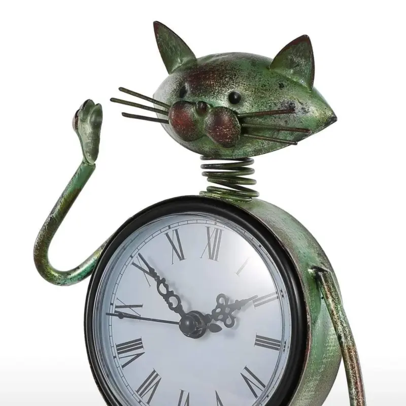Cat Display Clock Adorable Personality for Your Wall