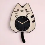 Cat_Lover_-_Swinging_Clock_with_Cat_Motif_-_-_tag1_-4164897 Cat Lover Swinging Clock with Cat Motif tag1