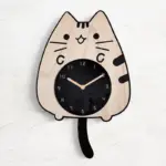 Cat_Lover_-_Swinging_Clock_with_Cat_Motif_-_-_tag1_-4164902 Cat Lover Swinging Clock with Cat Motif tag1