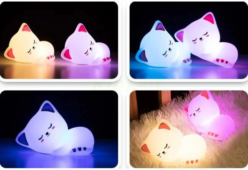 Cat Seven Colors LED Night Light -  - #tag1#