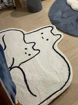 Cat Sleep Rugs Decoration Bedroom Carpet for Child