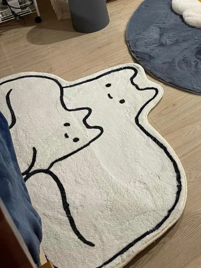 Cat Sleep Rugs Decoration Bedroom Carpet for Child