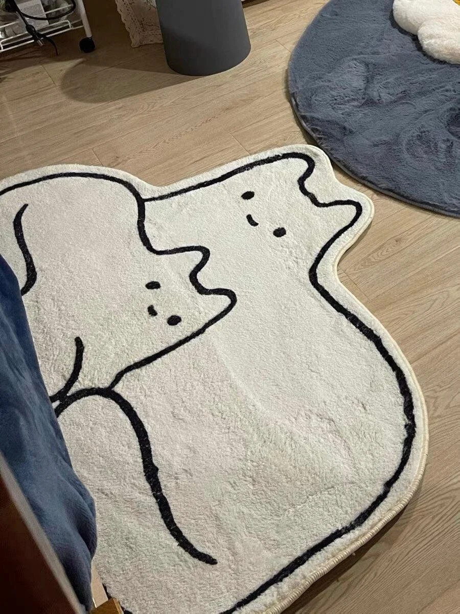 Cat Sleep Rugs Decoration Bedroom Carpet for Child -