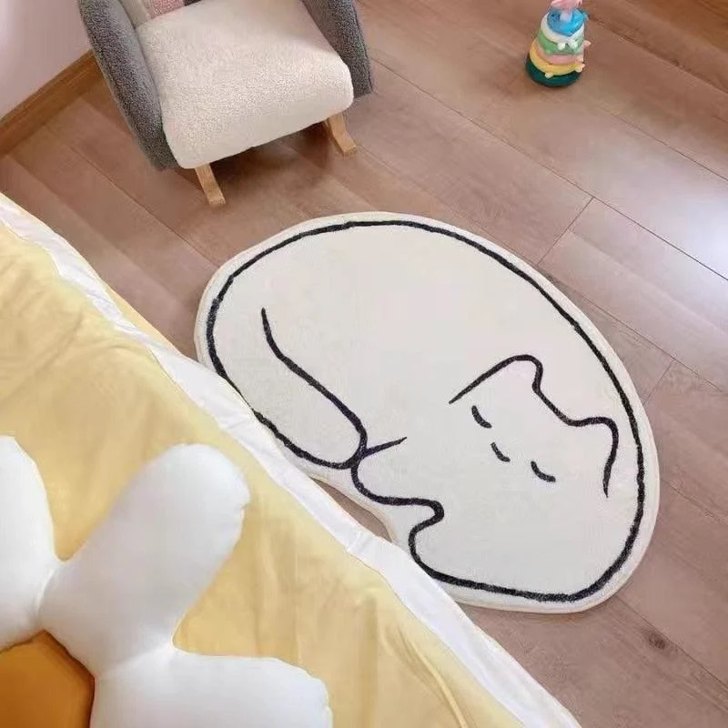 Cat Sleep Rugs Decoration Bedroom Carpet for Child -