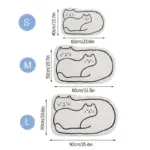 Cat Sleep Rugs Decoration Bedroom Carpet for Child