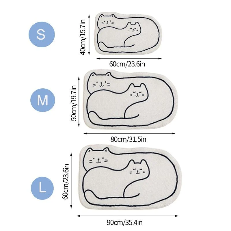 Cat Sleep Rugs Decoration Bedroom Carpet for Child -