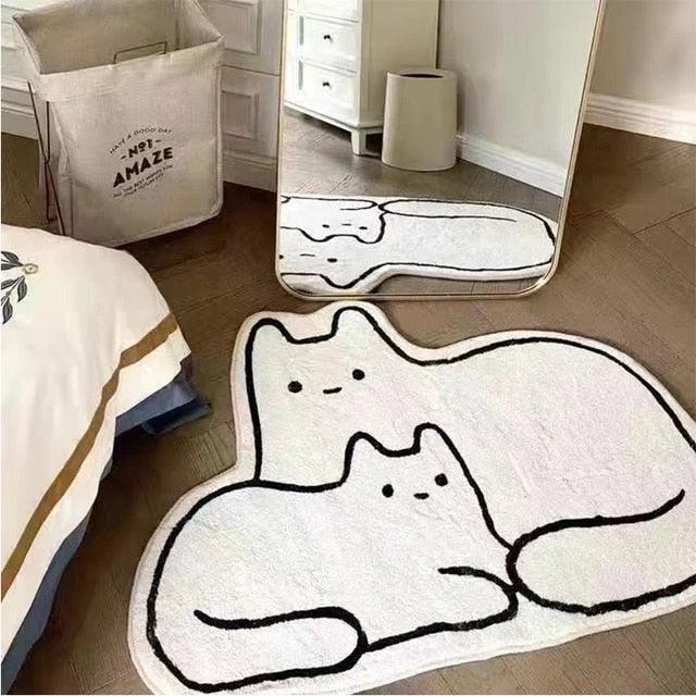 Cat Sleep Rugs Decoration Bedroom Carpet for Child -
