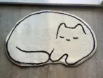 Cat Sleep Rugs Decoration Bedroom Carpet for Child
