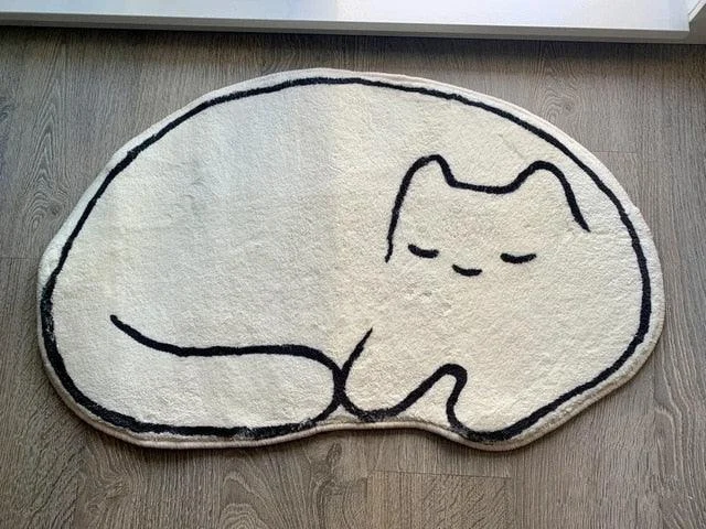 Cat Sleep Rugs Decoration Bedroom Carpet for Child -