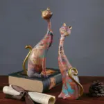 Cat Statue Painting Graffiti Decoration tag1