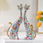 Cat Statue Painting Graffiti Decoration tag1