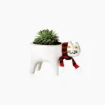 Cat Tail Hand Crafted Flower Pot