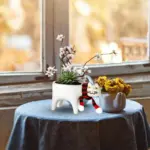 Cat Tail Hand Crafted Flower Pot