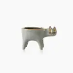 Cat Tail Hand Crafted Flower Pot