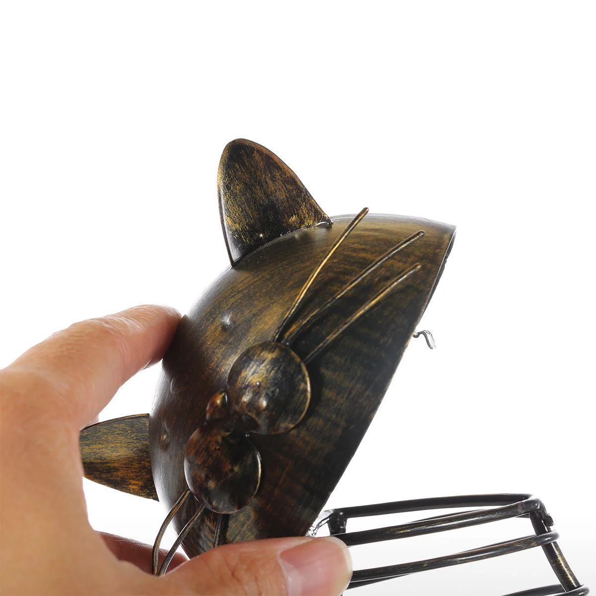 Cat Wine Holder with Cork Containe -