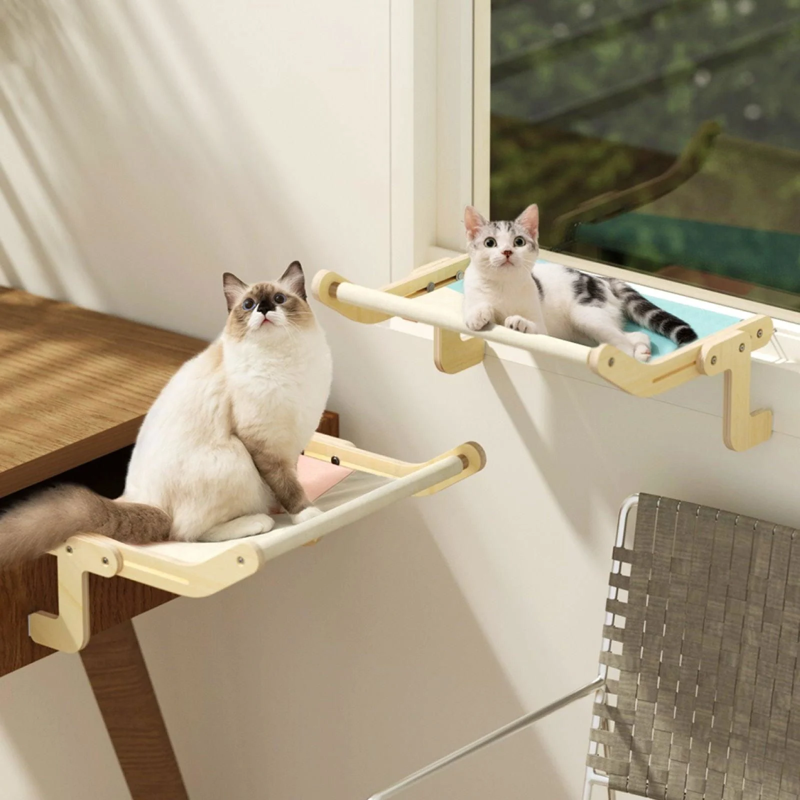 Cat window seat - Pawsome - Adjustable - Sturdy -  - #tag1#